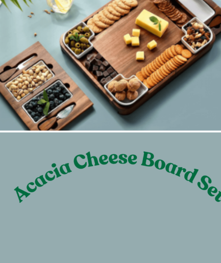 Acacia Cheese Board Set