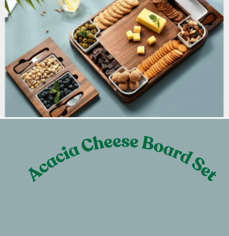 Acacia Cheese Board Set