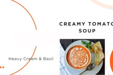 Easy Creamy Tomato Soup with Heavy Cream & Basil