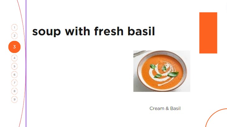 Tomato Soup with Heavy Cream Basil