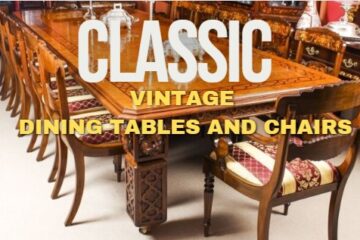 Elevate Meals with Classic Vintage Dining Tables and Chairs