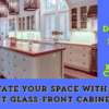 Discover the beauty of glass-front kitchen cabinets.