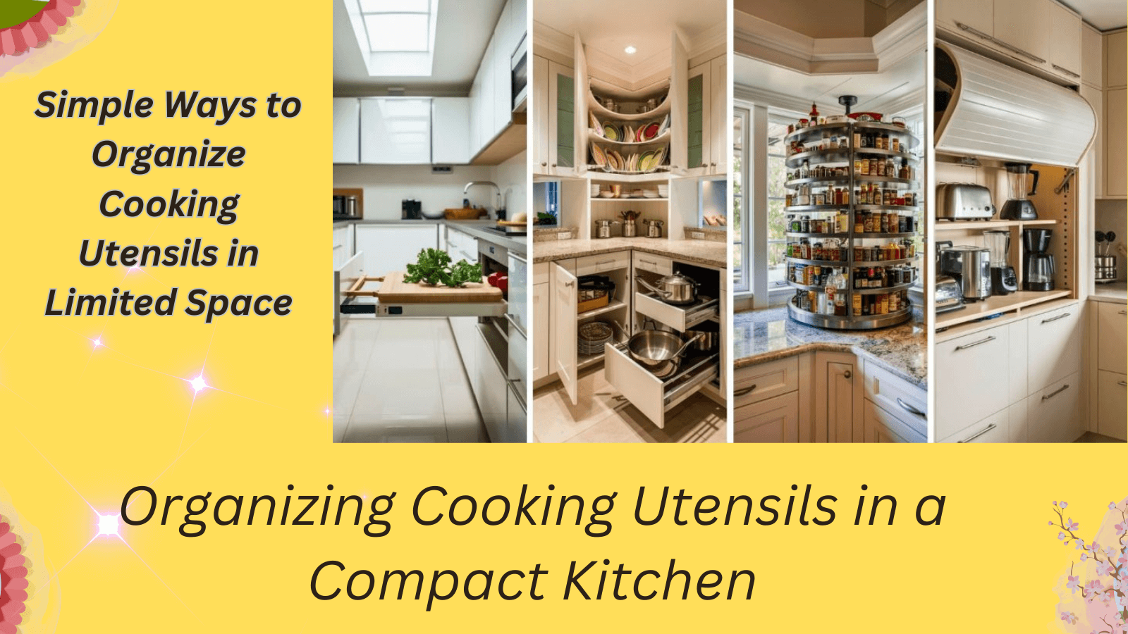 Simple Ways to Organize Cooking Utensils in Limited Space