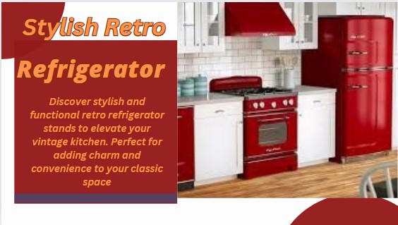 Stylish Retro Refrigerator Stands for Classic Kitchens