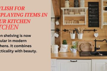 Create a chic kitchen with open shelving solutions.